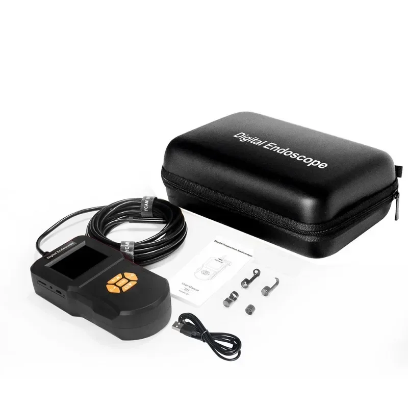 

2,4-дюймовый промышленный эндоскоп ISP высокой четкости, проводной инспекционный зеркальный эндоскоп для фото- и видеосъемки, 8 мм, для обслуживания автомобилей