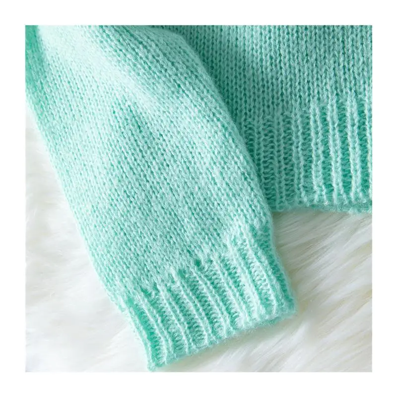 Ele V-Ne Suéter con botones de color puro Jaet Cárdigan abierto para mujer Prendas de abrigo de punto Verano 2025 Tendencia Faion