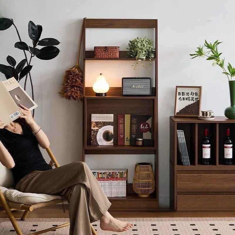 

Vertical bookshelf Floor-to-ceiling display rack Cabinet Floor-to-ceiling multi-layer storage ultra-thin side cabinet