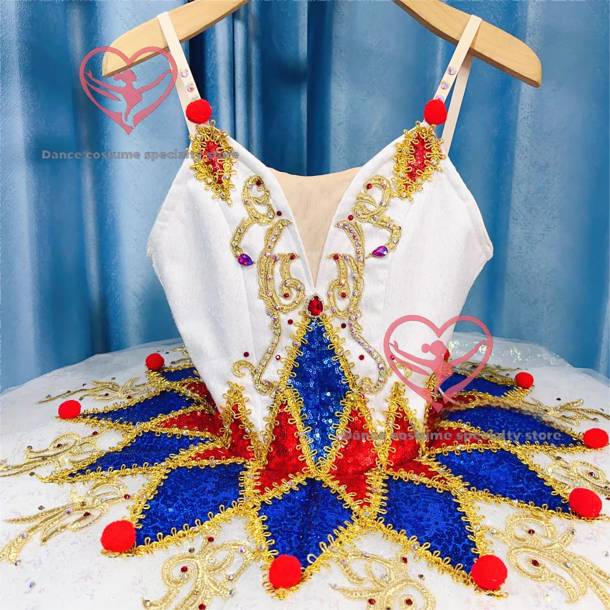 New Children's Million Clown Ballet Competition Dress Performance Costume Professional Tutu Performance Wear GDC Professional