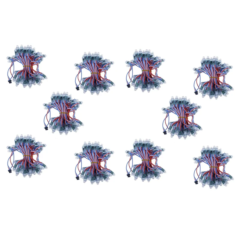 

ABAH-500Pcs 4M/6,5 метра DC5V WS2811 Полноцветный светодиодный пиксельный световой модуль 12 мм 15 см Провода IP68 Водонепроницаемые цифровые светодиодные строки RGB