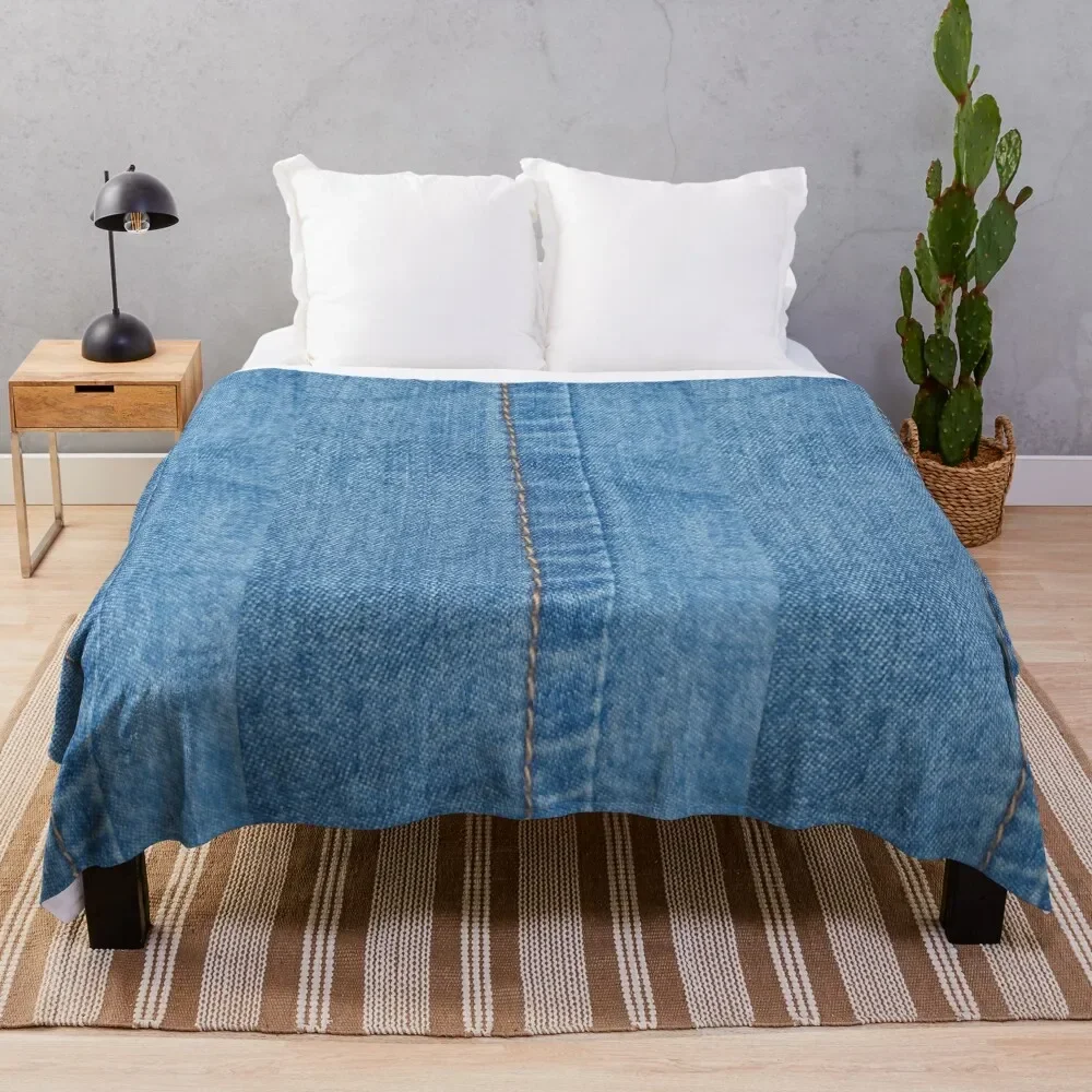 

Denim Throw Blanket Decorative Beds Furry Blankets