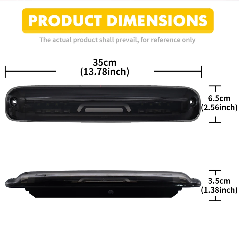 For Chevy Silverado GMC Sierra 1500 2500 3500 HD Classic1999-2007 High Mount Stop Tail Light LED Rear 3rd Third Brake Cargo Lamp