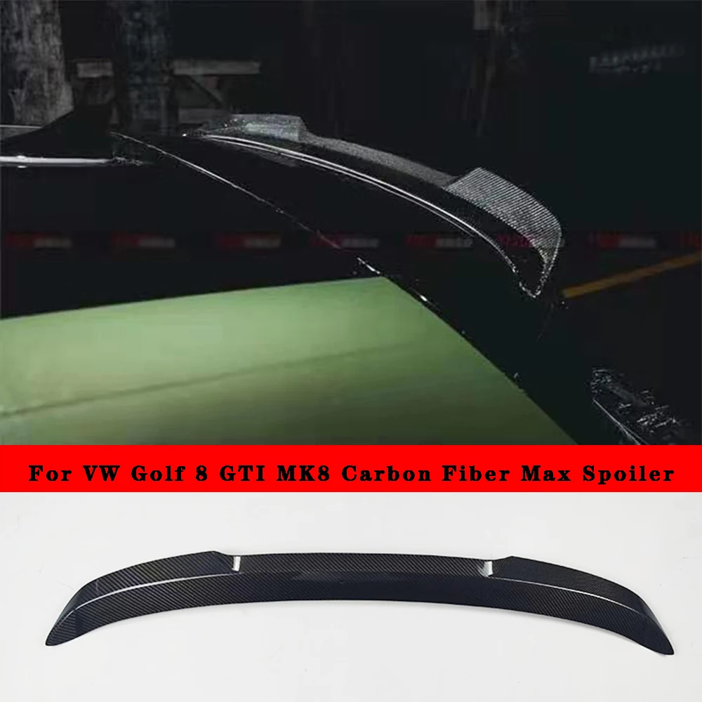 High Quality 3K Carbon Fiber Spoiler for Volkswagen Golf 8 GTI MK8 Golf 8th RLINE accessories Retrofit Upgrade Trunk Tail Wings