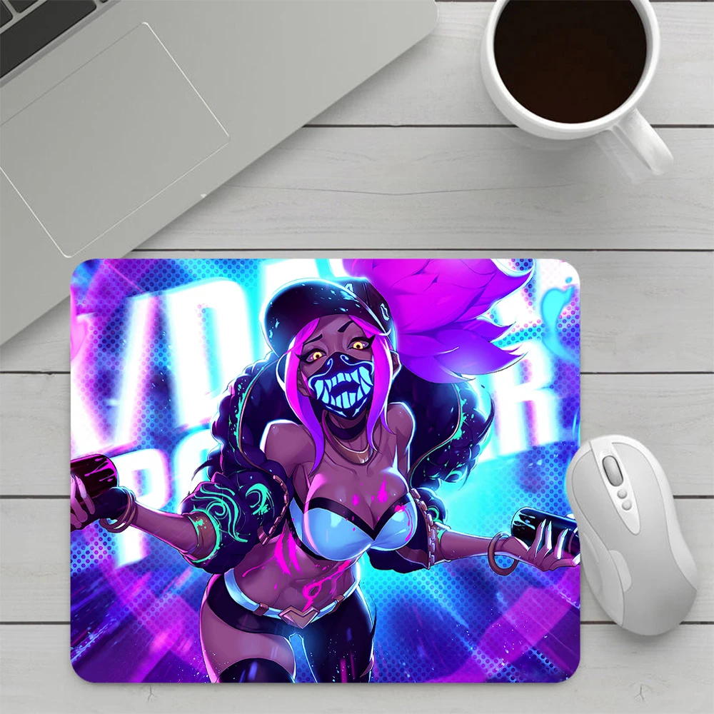 League of Legends KDA Akali Small Gaming Mouse Pad Computer Mousepad PC Gamer Mouse Mat Laptop XXL Office Keyboard Mat Desk Pad