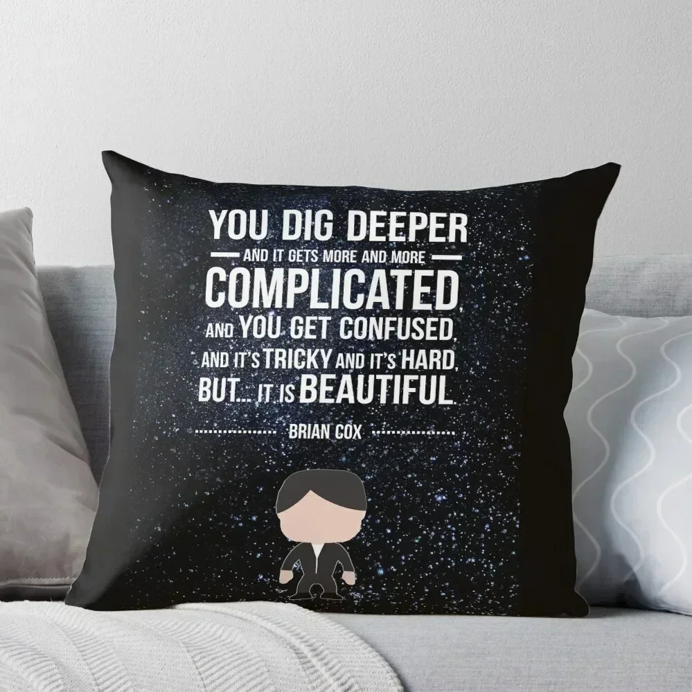 

Brian Cox Quote Throw Pillow ornamental pillows for living room Decorative Sofa Cushions Sitting Cushion pillow
