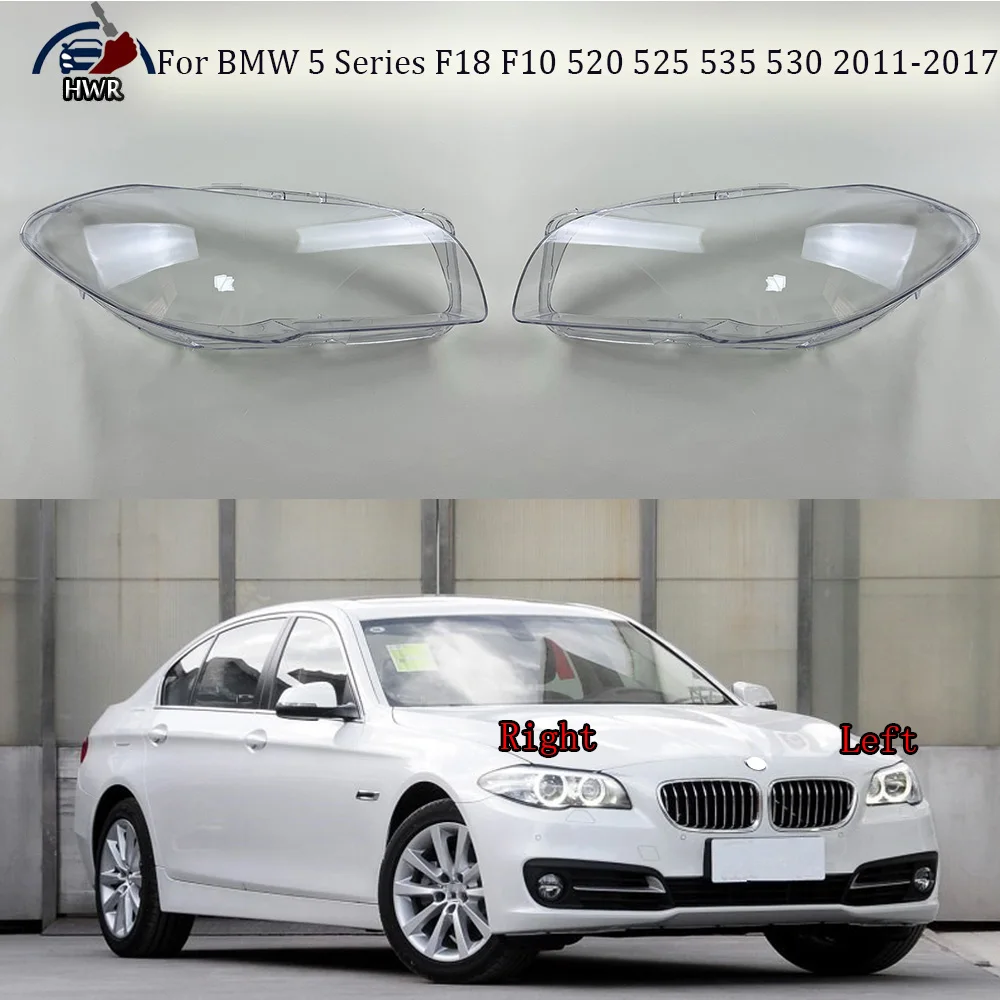 Headlamp Transparent Lampshade Shell Masks Headlight Cover Lens Plexiglass For BMW 5 Series F18 F10 520 525 535 530 2011-2017