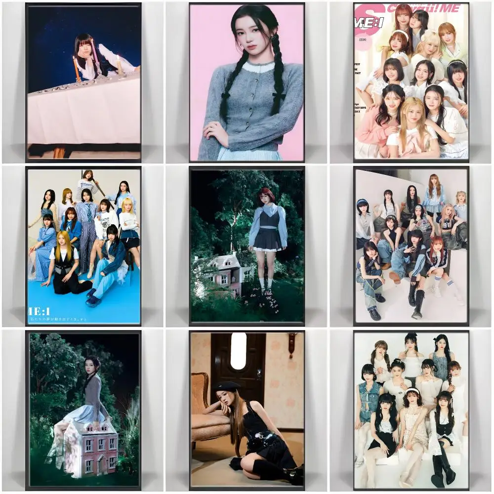 Girl Group M-MEI Poster  Self-adhesive Art Waterproof Paper Sticker Coffee House Bar Room Wall Decor
