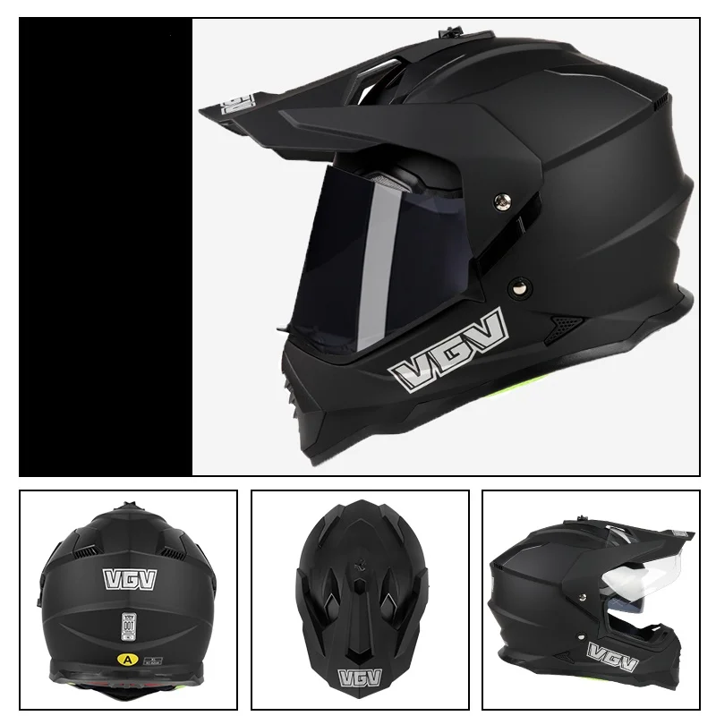 خوذة دراجة نارية للشباب على الطرق الوعرة، خوذة رالي ركوب الشوارع، للجنسين للأطفال البالغين طوال الموسم ركوب الدراجات النارية الرجعية فو