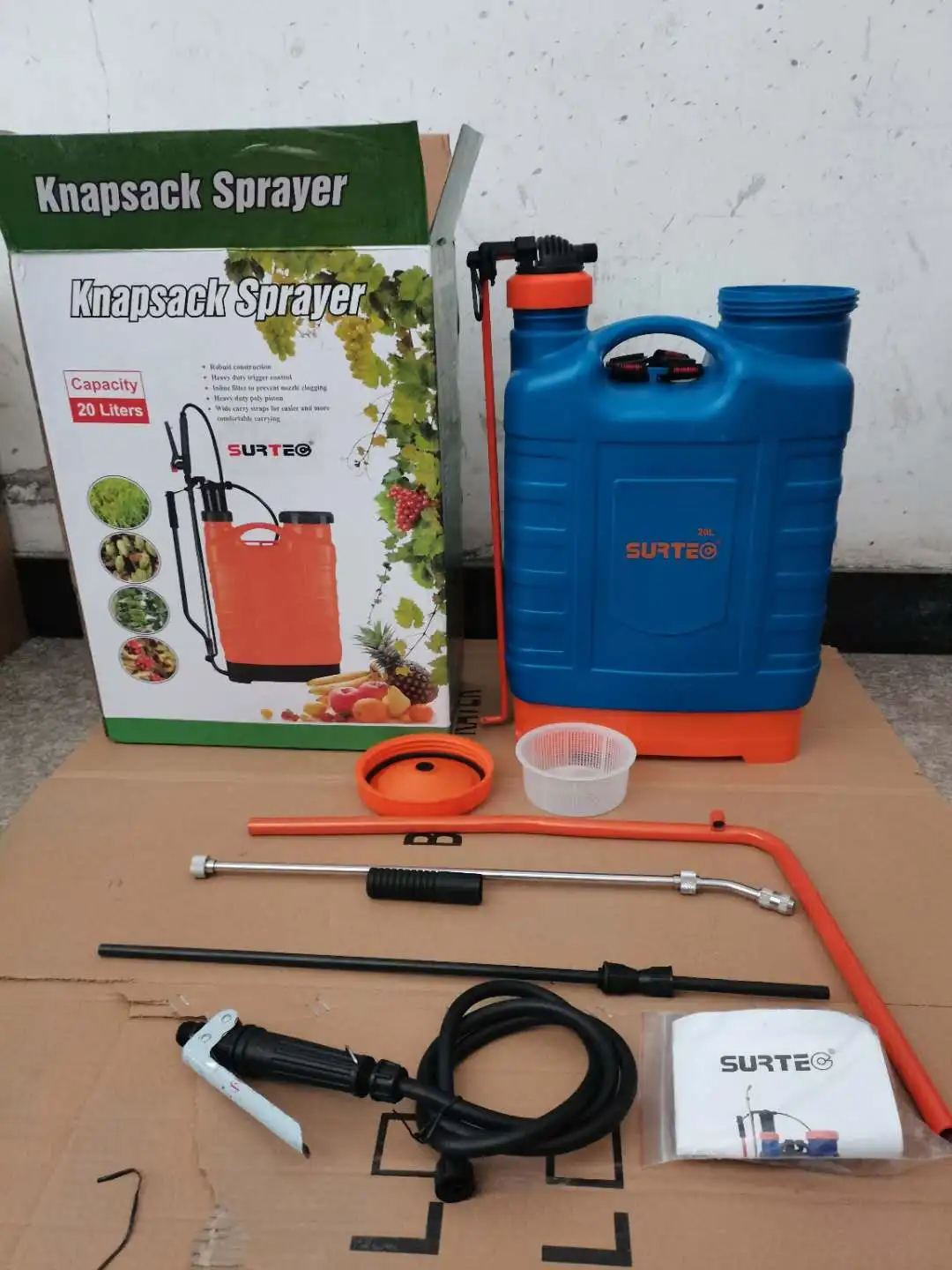 

ATV&UTVFactory Powerful Popular Good Quality Knapsack Manual 20L Pressure Sprayer for Agriculture