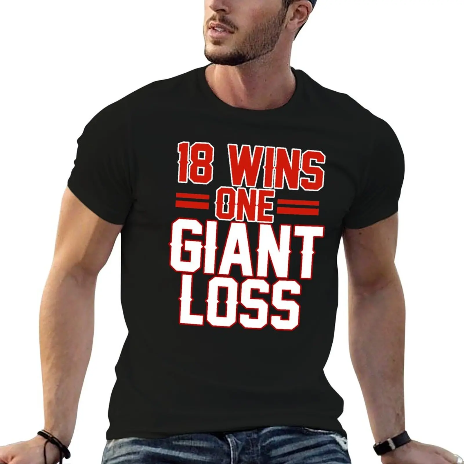 

18 shirt YORK NEW WINS SHIRT t heavy man LOSS GIANT T-Shirt shirts t anime oversize FOOTBALL 1 cotton