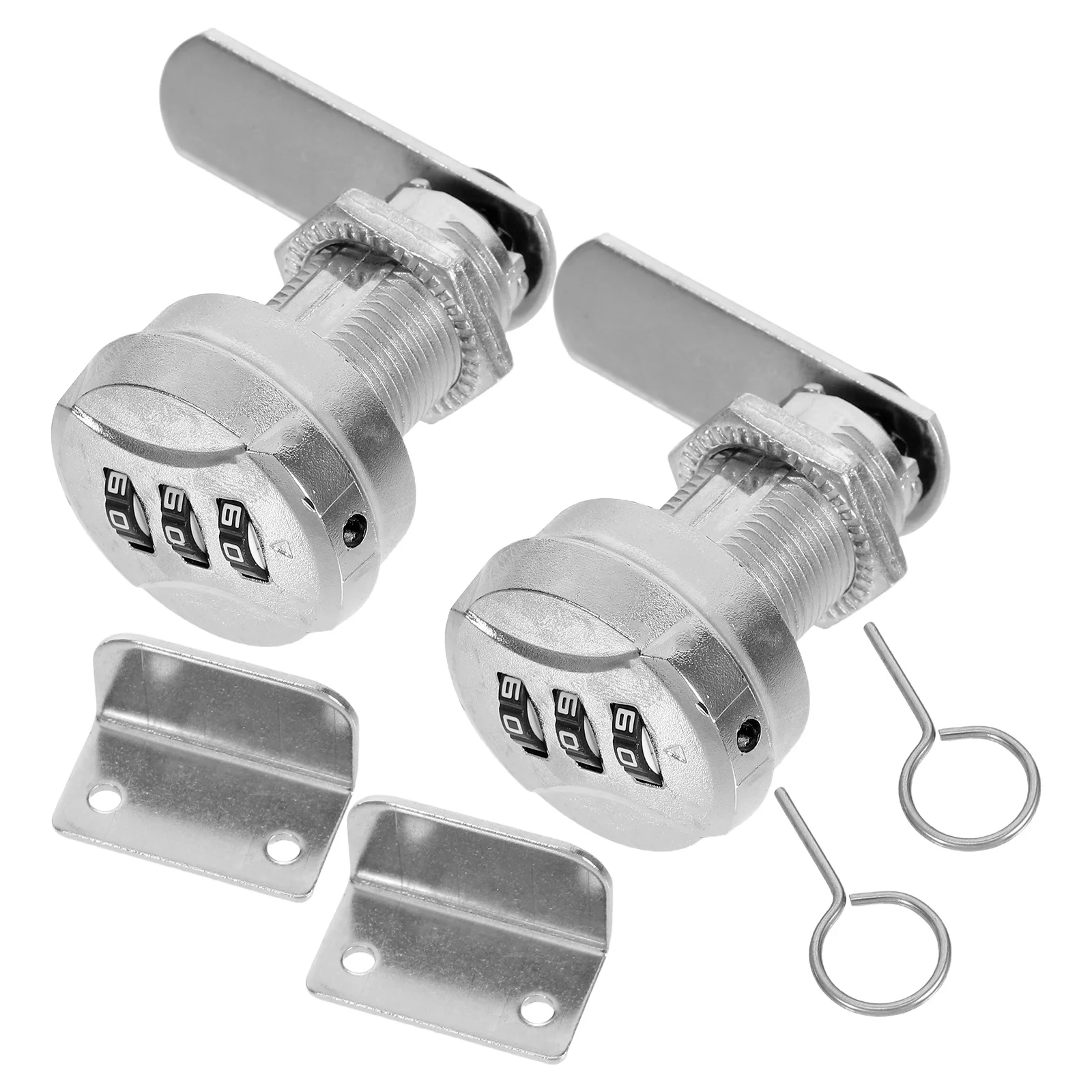 2Sets Combination Mechanical Password Lock Zinc Alloy Secure Lock for File Cabinet Drawer Mailbox Cabinet Locks with Code