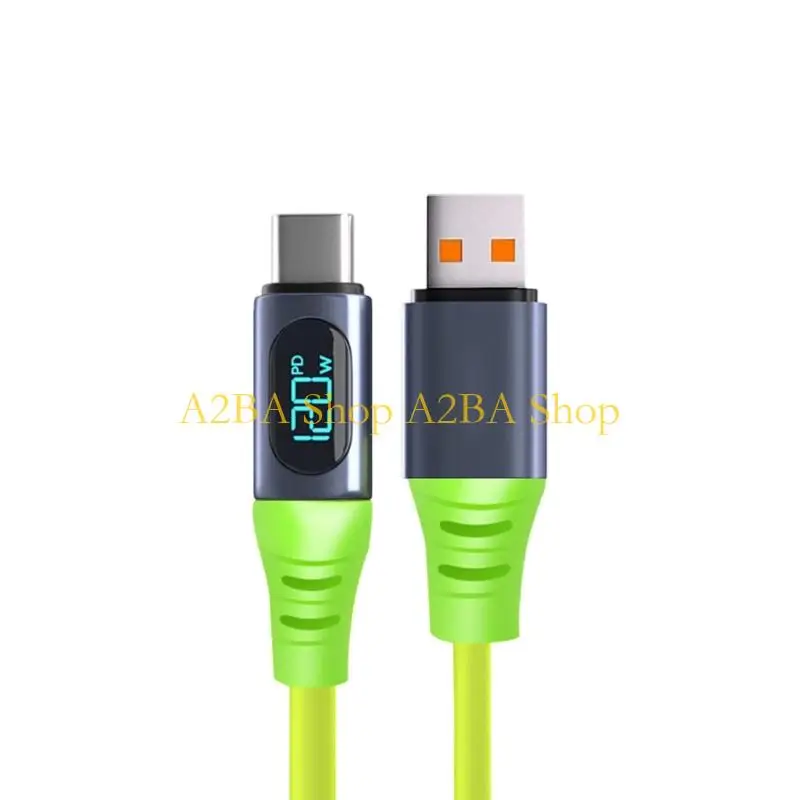 A2BA Versatiled 240W Type C Cable Featuring Real Time Current Monitoring And High Flexibility For Travel And Home Use
