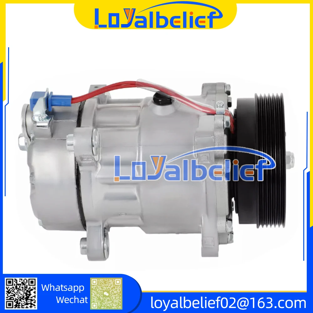 

New AC Compressor SD7V16 For Volkswagen Golf 1994-1997 1998 Jetta 1993-1998 1H0820803D 1H0820803DX Air Conditioning System