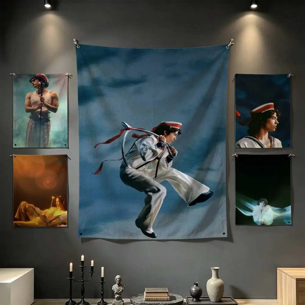 P-Pop Singer Conan G-Gray Wishbone Tapestry Tropical Ocean Wall Hanging for Bedroom Living Room Dorm Home Decor