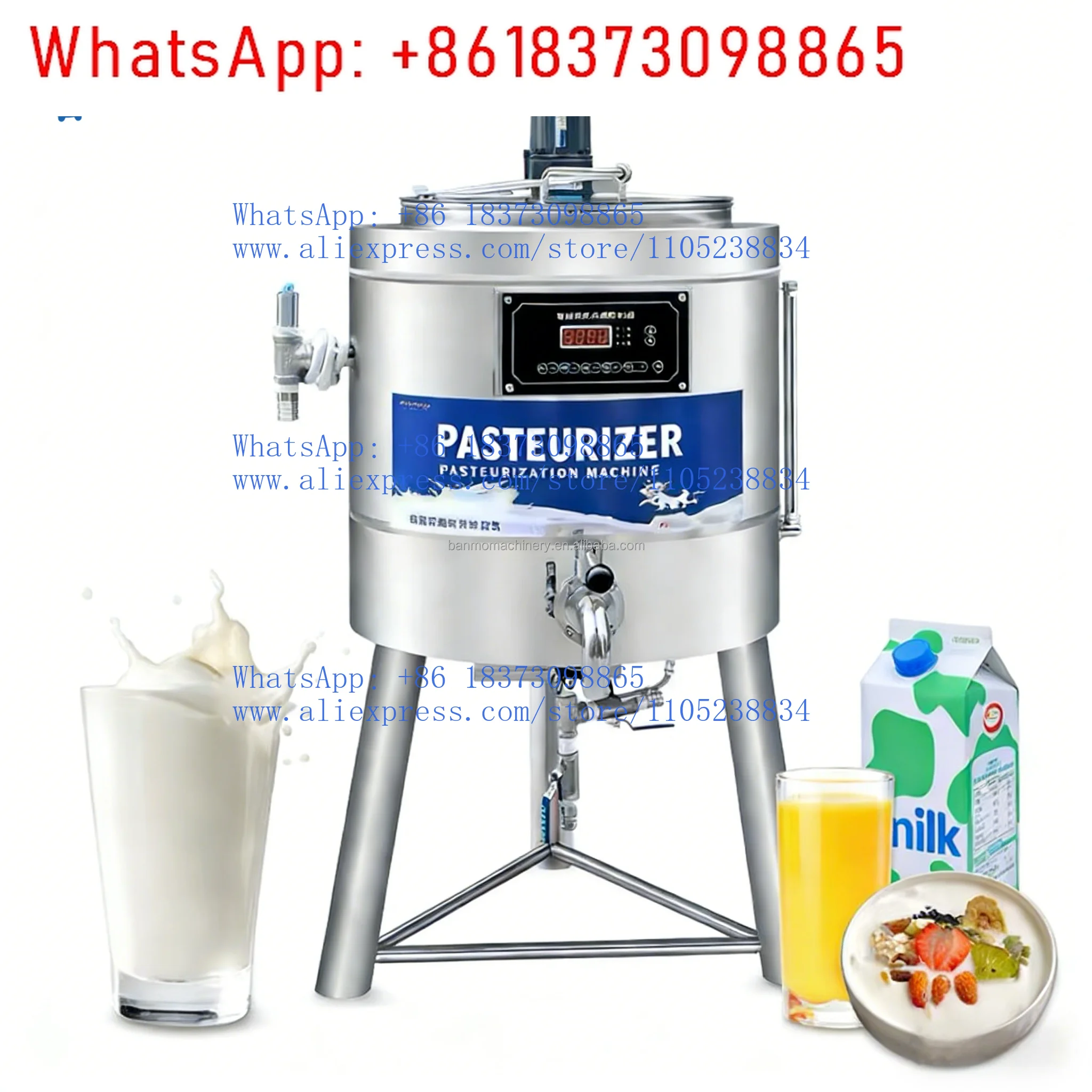 30L stainless steel camel milk honey pasteurization machine juice puree ketchup yogurt milk pasteurization machine