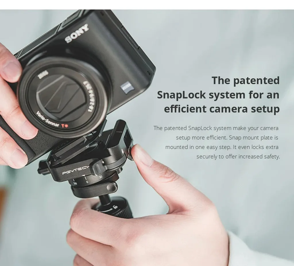 PGYTECH تعديلات متعددة الاتجاهات لرأس الكرة العكسية 360 درجة ° تصميم بانورامي مضاد للسقوط لـ Insta360 One X 2/One R #2