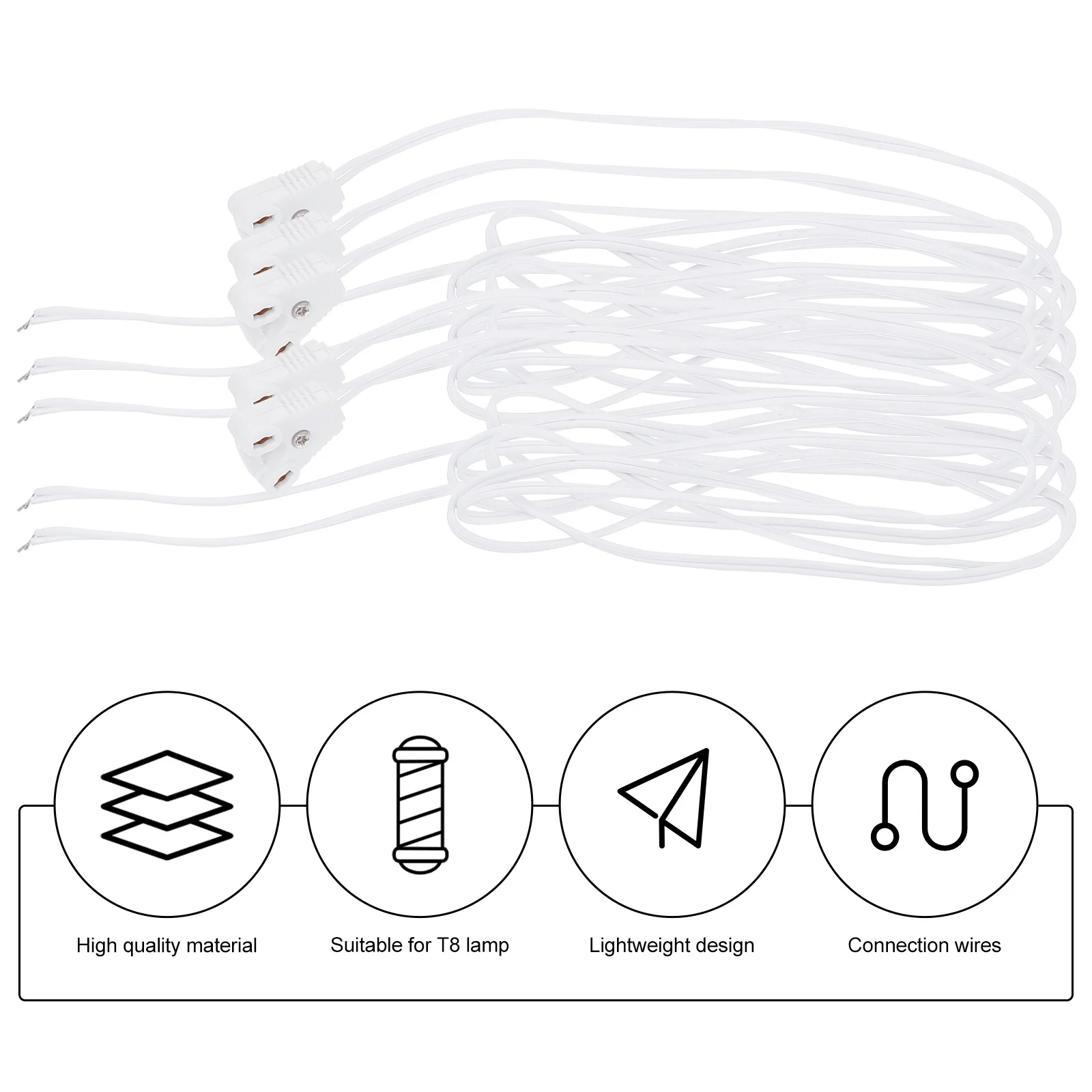 

10Pcs LED Light Tube Cable Premium Tinned Wire and PVC for Home Lighting and Light Box Applications Connecting Wire