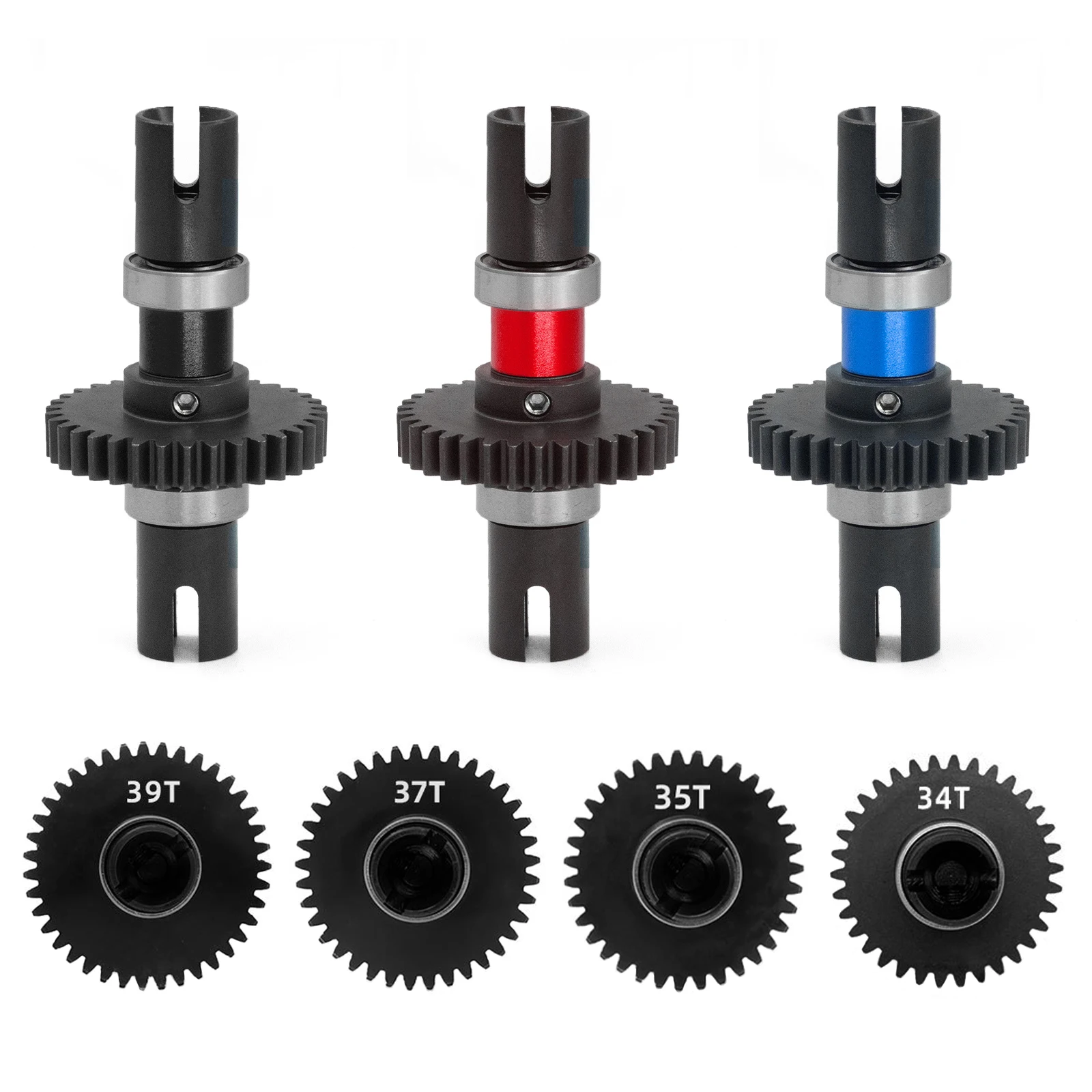 

34T/35T/37T/39T Center Differential for ARRMA 1/7 INFRACTION TYPHON 6S RC Car Upgrades Part Differential Straight Shaft Assembly