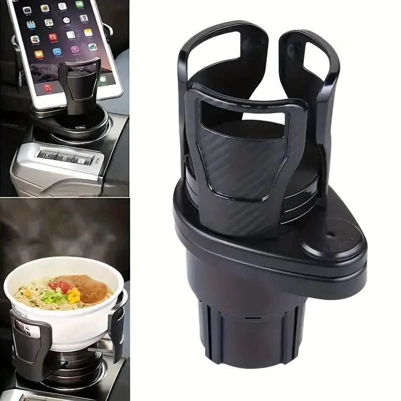 

Car Cup Holder Car Adapter Expander Adjustable Multifunctional aler Dual Cup Holder with Telephone Aromatherapy Organizer