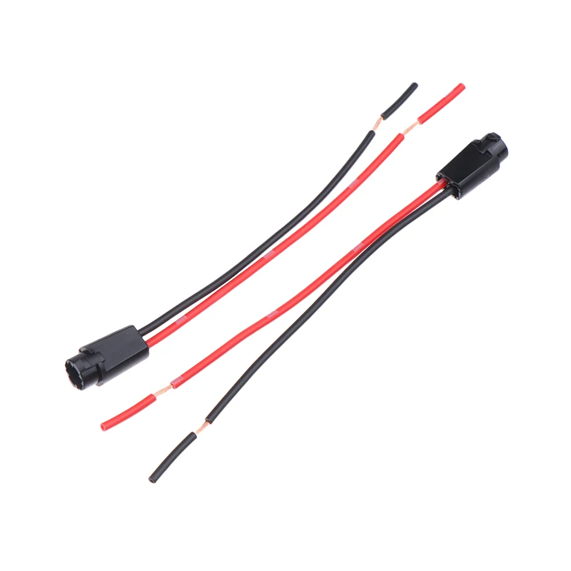 

5Pcs T5 Car LED Bulb Socket Holder LED Light Bulb Plug Extension Cables Harness Suitable 1.2W W3W Width Instrument Light Socket