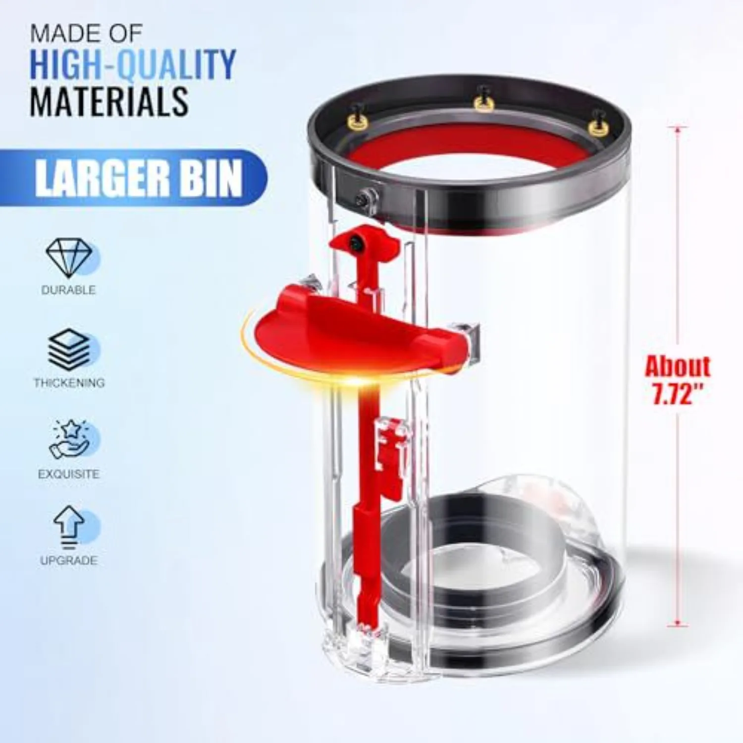 

Уплотнительная крышка основания пылесборника V10 V11 V12, совместимая с с сменным силиконовым кольцом Dyson для нижней части канистры