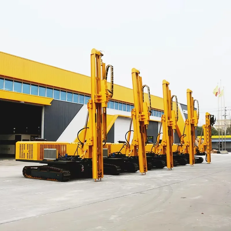 Hydraulic Photovoltaic Pile Driver High Performance Track System For Enhanced Stability During Ramming Cycle Process