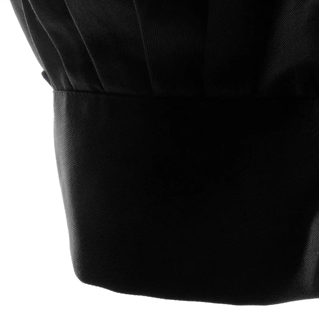 Chapeau de Chef élastique en Polyester noir, casquette de cuisine pour cuisiniers, Chef, cuisine, collège, école, Restaurant