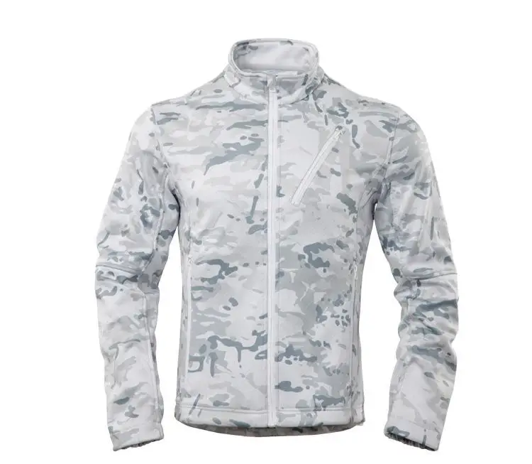 CP snow camouflage soft shell fleece insulation jacket outdoor sports tactical jacket charge jacket