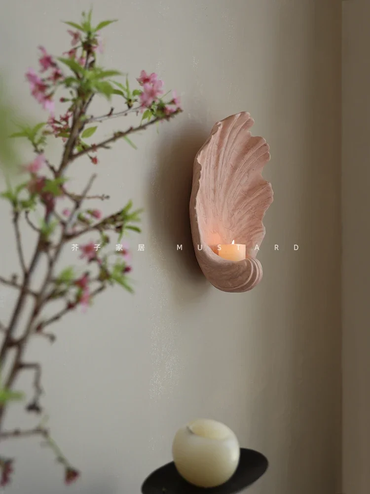 Ceramic shell wall decoration wall decoration