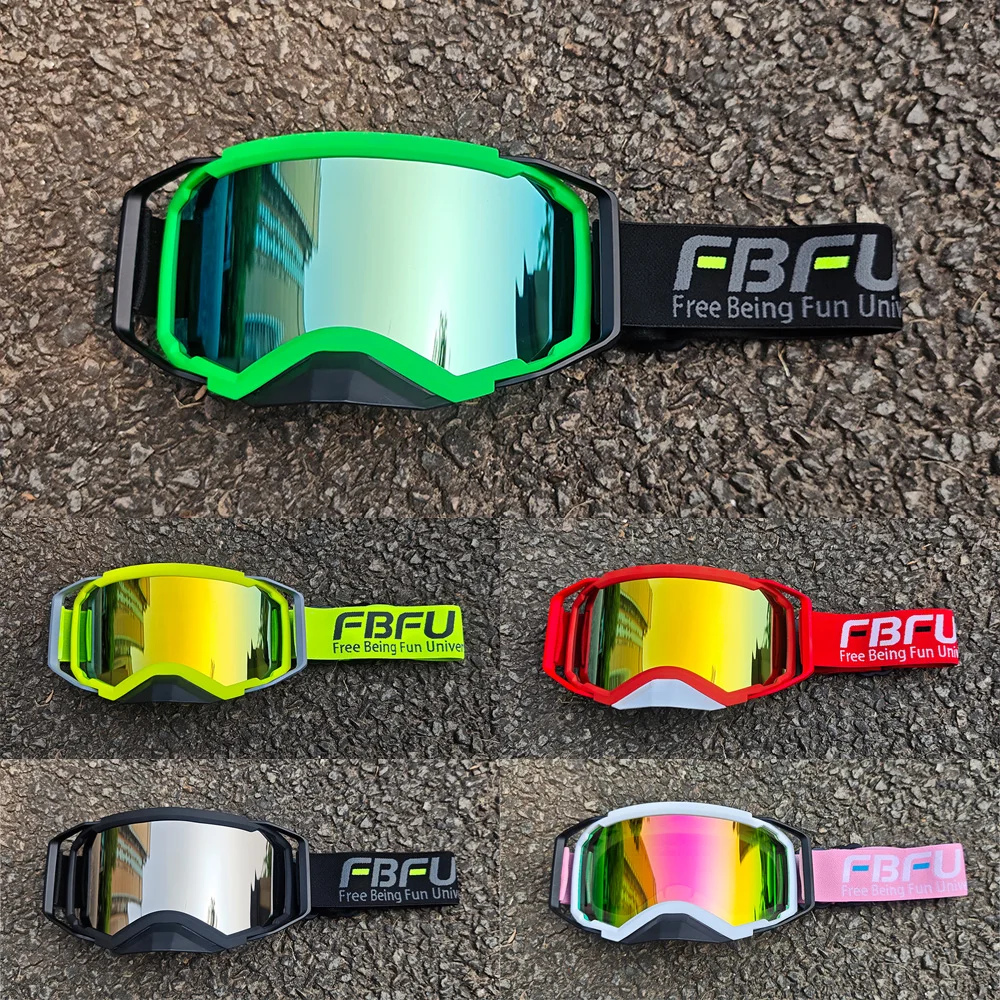 

2025 Motorcycle Bicycle FBFU 2025 Outdoor Goggles - All Day Riding, Windbreak, Ventilate, Anti-Glare for Ski & Snow Sports