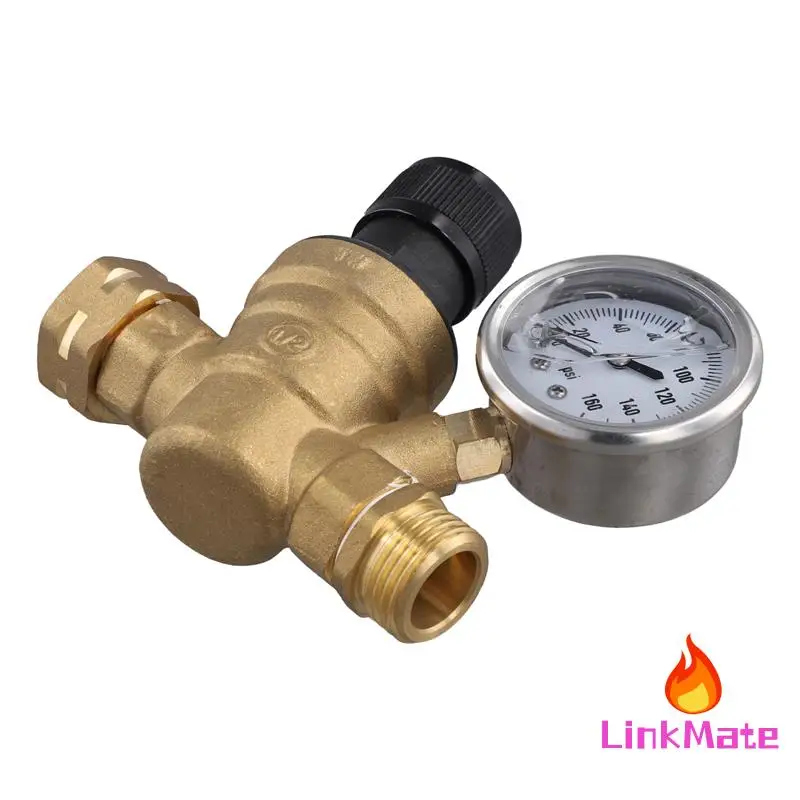 

RV Water Pressure Regulating Valve Adjustable Pressure Reducing Valve For Camper Van Travel Trailers