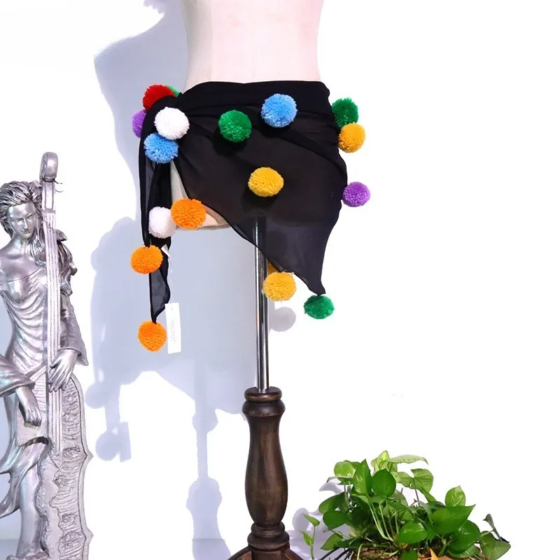 

Customized Belly Dance Chiffon Egyptian Hip Scarf Hip Scarf Waist Scarf BW03 BellyDance Costume