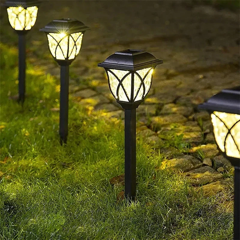 Decorazione del paesaggio solare luce del prato giardino cortile corridoio illuminazione controllo della luce intelligente lampade solari impermeabili IP65