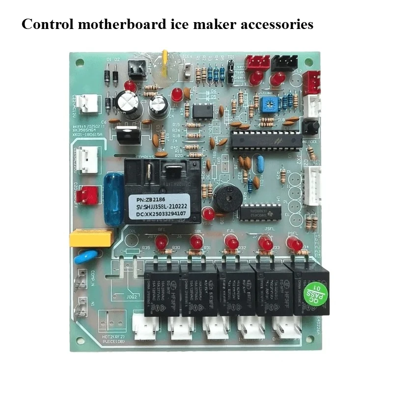 

Ice machine original computer board with cleaning button, ice granule machine control motherboard, ice machine accessories