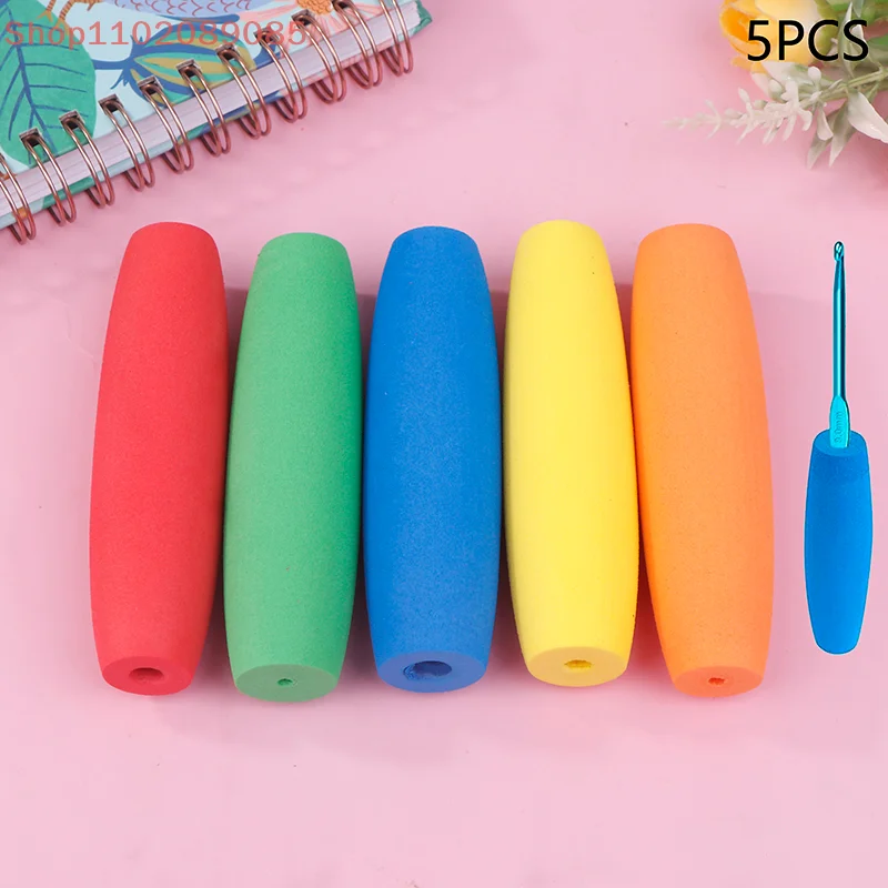 

Набор для вязания крючком с эргономичной ручкой высокого комфорта, 5 шт., для крючков толщиной 2–8 мм, удобные крючки для улучшения вязания крючков