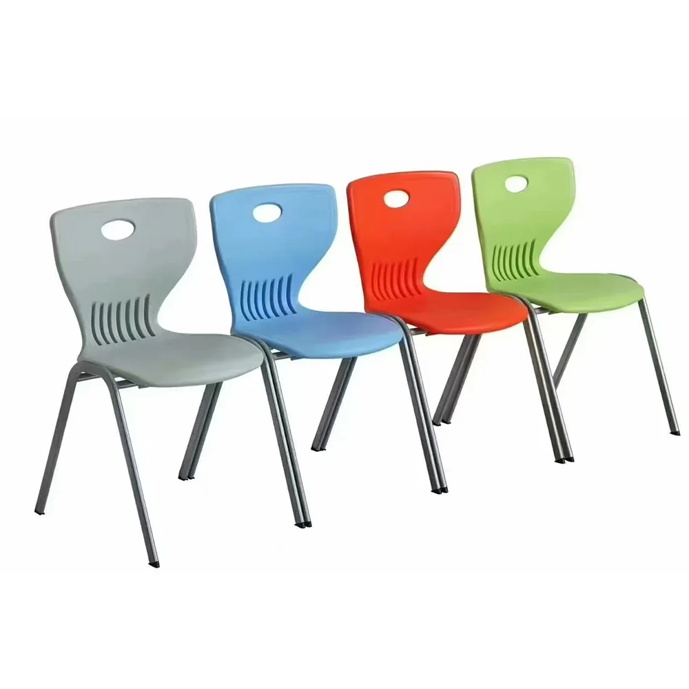 Ergonomic College Chair School Classroom Furniture Student Plastic Back and Seat Training Room Chairpromote sales