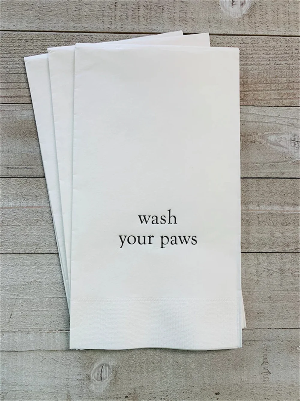 50pcs Personalized Hand Guest Towels Paper Bathroom Napkins Disposable Lots of colors to choose from! Wash Your Paws