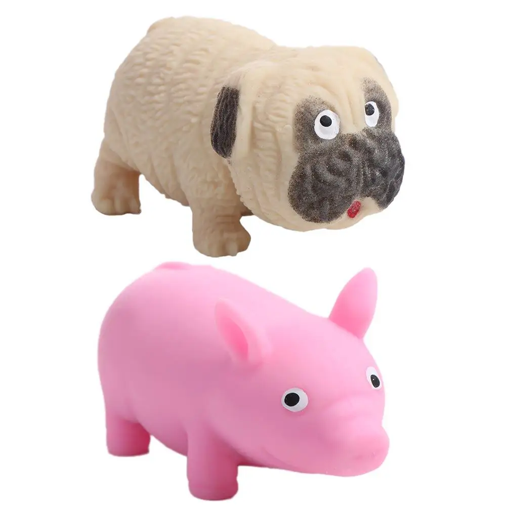 Grappen voor kinderen Schattige hond Fidget Vent Toy Roze Varken Varken Knijpspeeltje Antistress Knijp Varken Stressverlichting Varken Stretch Varken