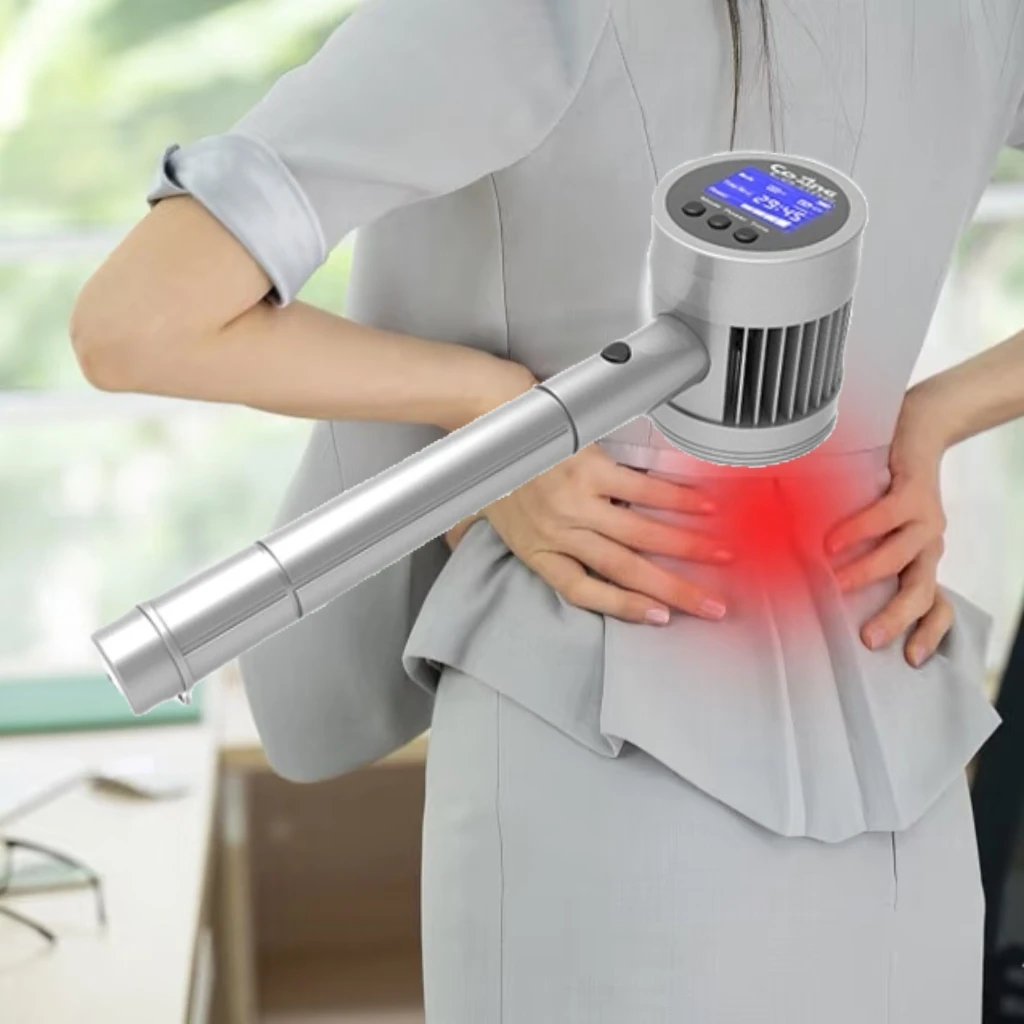 

HLKGO 650nm 808nm Professional Cold Laser Physiot for Pain Relief Red Light for Wound Healing 1295mW