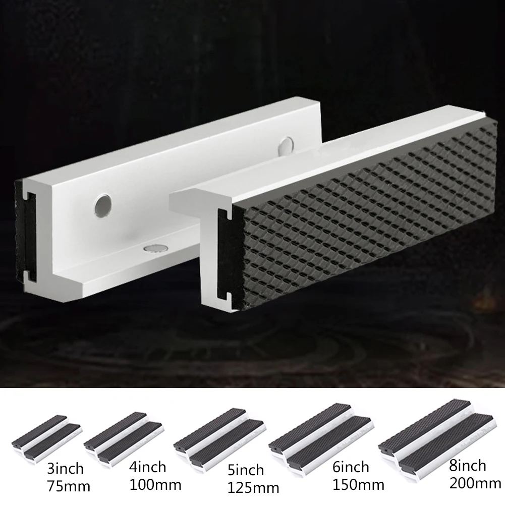 Mandíbulas de Vise Universal com Forte Magnético Vice Almofadas Macias Protetor Multiuso para Metal Vice in in 6in Pcs