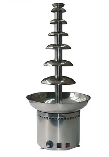 7 layers  Height 103cm  Dia 43cm  304# Stainless Commercial  Chocolate Fountain D20098 chocolate waterfall machine CE Approved