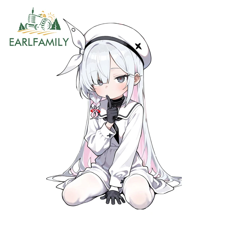 

EARLFAMILY A.R.O.N.A Blue Archive Car Stickers Funny Nurse Caravan Motorcycles Decal Funny Bumper Surfboard Car Accessories