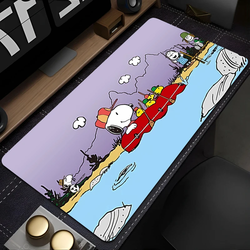 Muismat PC-accessoires Cartoon S-snoopy toetsenbordpad Bureaumat Antislip muismat Grote gamingmatten Rubberen verlengde pad
