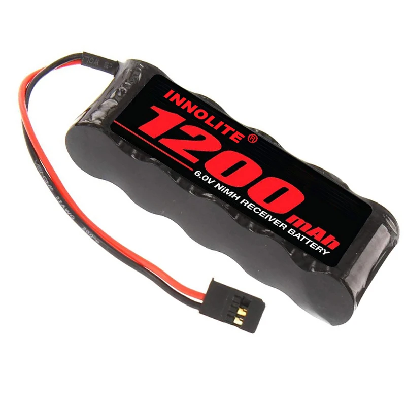 NiMH 6V 1200mAh 5-Cell Flat Receiver Battery Fits Mugen Seiki 1/10 MBX-6T M-spec ,1/10 MTX-5 , 1/10MRX5,1/8 MBX-6 M Spec Models