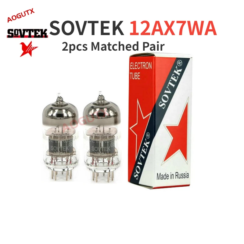 

SOVTEK 12AX7WA 12AX7 Vacuum Tube Replace 6N6 7025 6N4 ECC83 12AX7 Tube Amplifier Kit DIY Audio Factory Test and Match Genuine