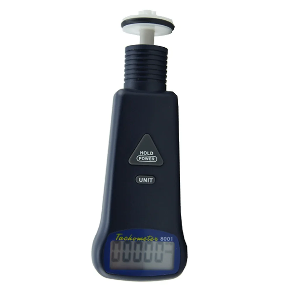 

AZ8001 Contact Tachometer Motor RPM Tester with Concave and Convex Contact Heads to Measure Spare Tire and Other Rotating Objec