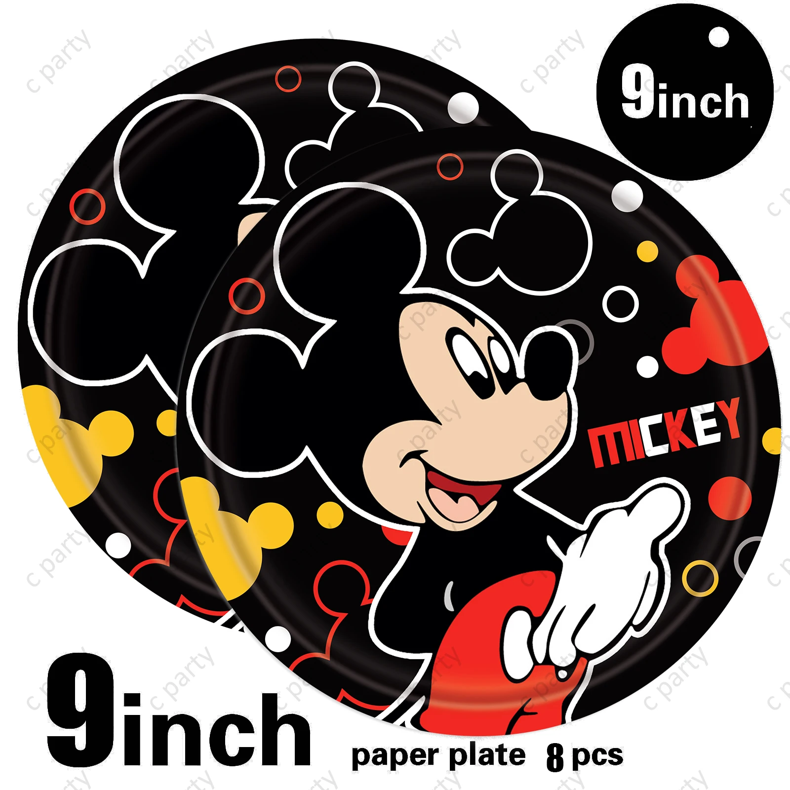 Mickey Mouse Birthday Party Supplies and Decorations Mickey Mouse Party Supplies Serves 10 Guests with Banner Table Cover Plates