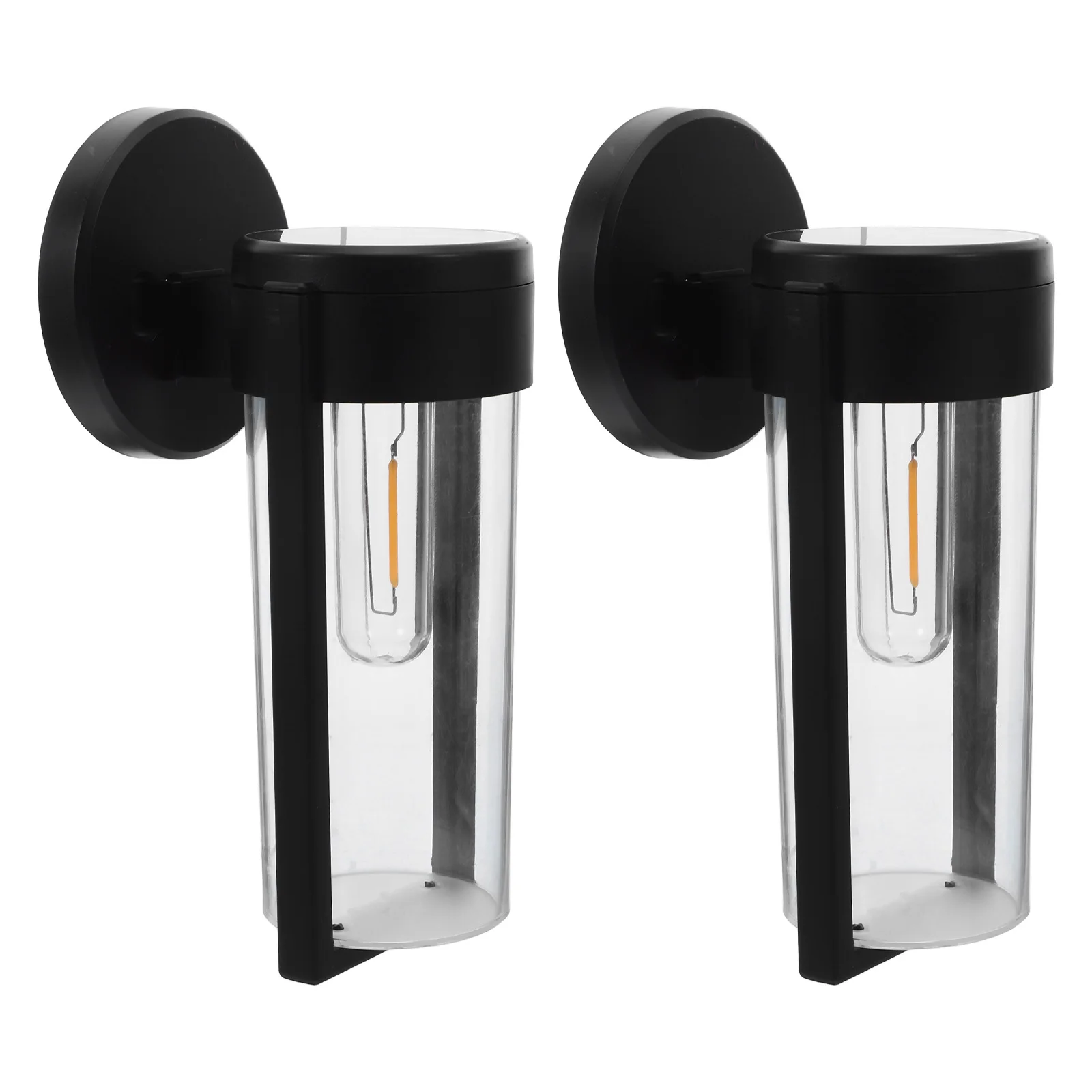 

2Pcs Solar Wall Lights Outdoor Waterproof Retro Filament Solar Garden Courtyard Patio Decorative Wall Light Outside Retro Light