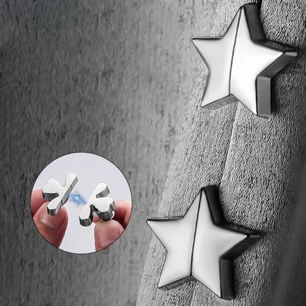 2Pcs Punch-free Nail-Free Magnetic Curtain Button Simple Light-proof Magnetic Curtain Buckle Detachable Curtain Holders for Home